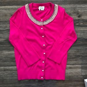 Kate Spade pearl collar cardigan